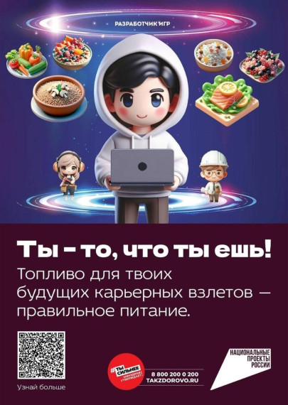 Платформа по популяризации здорового питания и профилактике детского ожирения.